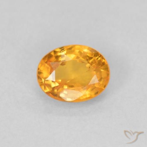 0.46ct 天然 中橙 锰铝榴石纱, 椭圆形, VS-SI
