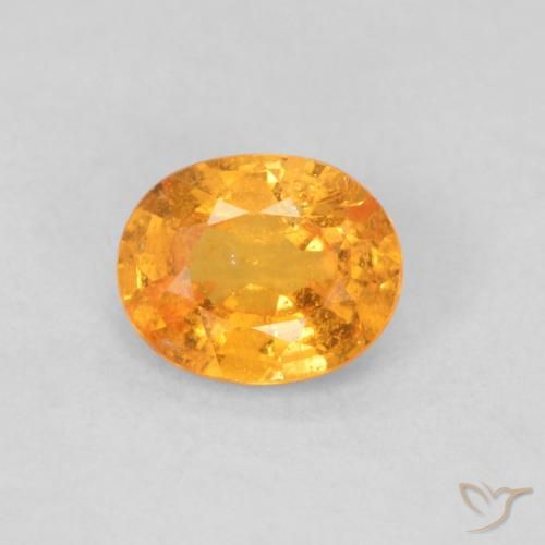 0.48ct 天然 中橙 锰铝榴石纱, 椭圆形, VS-SI