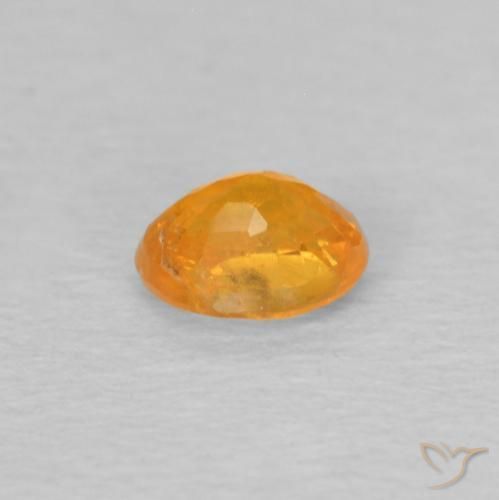 0.36克拉天然锰铝榴石纱，椭圆形，VS-SI
