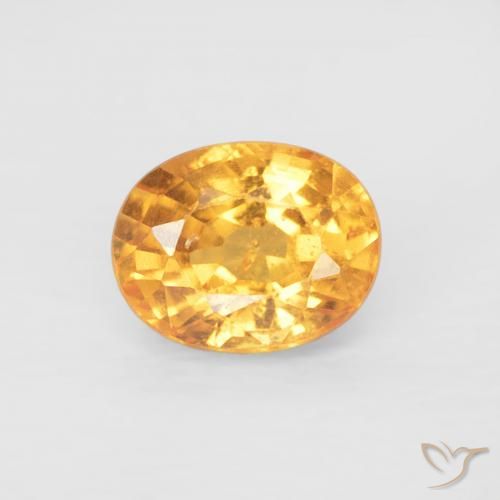 0.54ct 天然 中橙 锰铝榴石纱, 椭圆形, VS