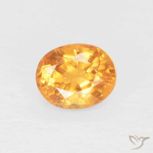 0.50ct 天然 中橙 锰铝榴石纱, 椭圆形, VS