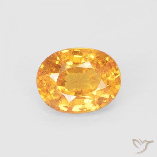 0.54ct 天然 中橙 锰铝榴石纱, 椭圆形, VS