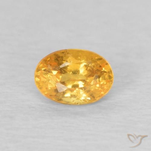 0.22ct 天然 亮金 锰铝榴石纱, 椭圆形, VS