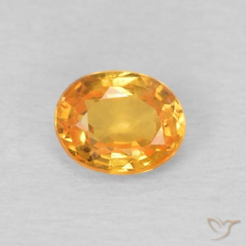 0.45ct 天然 杏橙 锰铝榴石纱, 椭圆形, VS