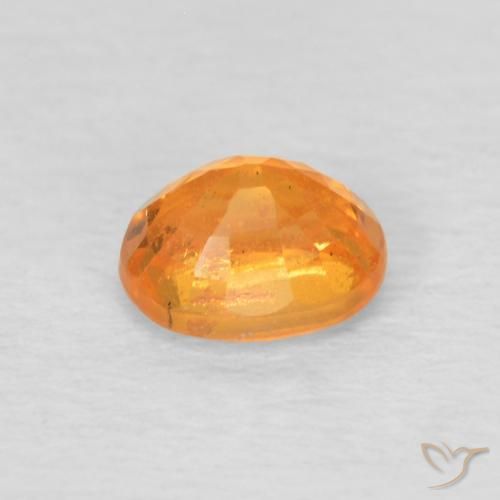 0.58克拉天然锰铝榴石纱，椭圆形，VS-SI