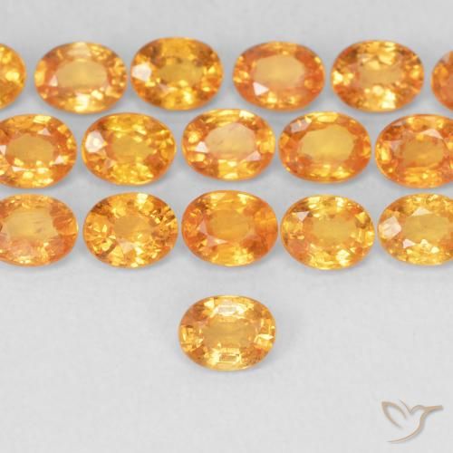 0.24ct 天然 杏橙 锰铝榴石纱, 椭圆形, VS