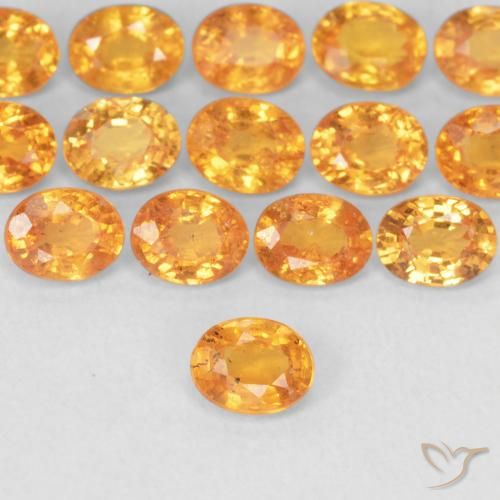 0.28ct 天然 中橙 锰铝榴石纱, 椭圆形, VS