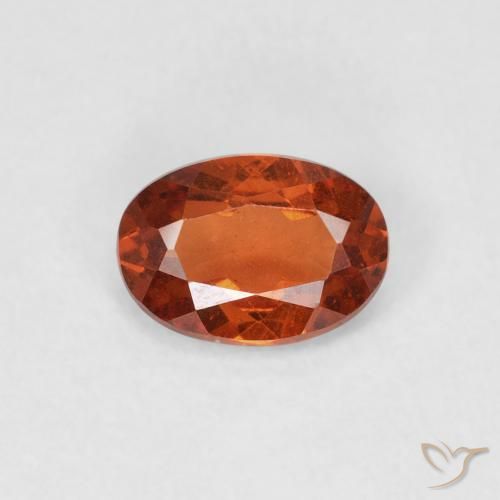 0.66ct 天然 火橙 锰铝榴石纱, 椭圆形, SI