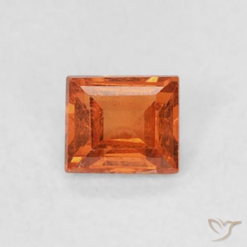0.29ct 天然 中橙 锰铝榴石纱, 狭长方形, SI