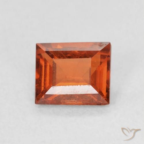 0.67ct 天然 火橙 锰铝榴石纱, 狭长方形, VS
