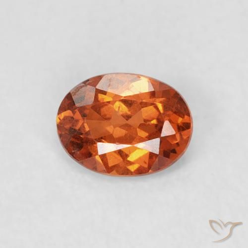 0.39ct 天然 中橙 锰铝榴石纱, 椭圆形, SI