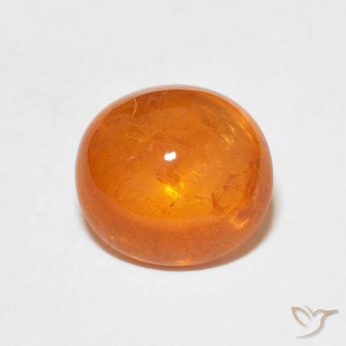 3.86ct 天然 红橙色 锰铝榴石纱, 椭圆形, 透明
