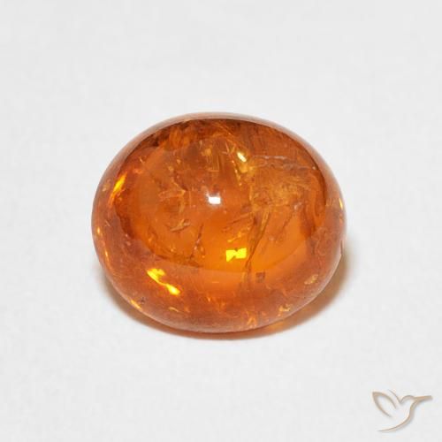 3.25ct 天然 火橙 锰铝榴石纱, 椭圆形, 透明