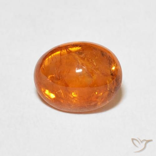 2.53ct 天然 红橙色 锰铝榴石纱, 椭圆形, 透明