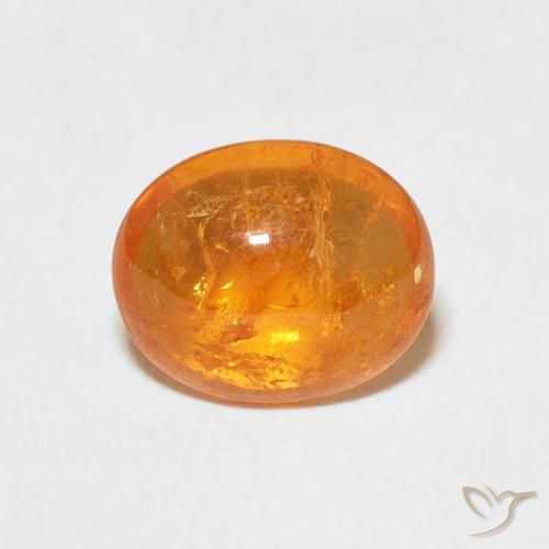 2.62ct 天然 琥珀橙 锰铝榴石纱, 椭圆形, 透明