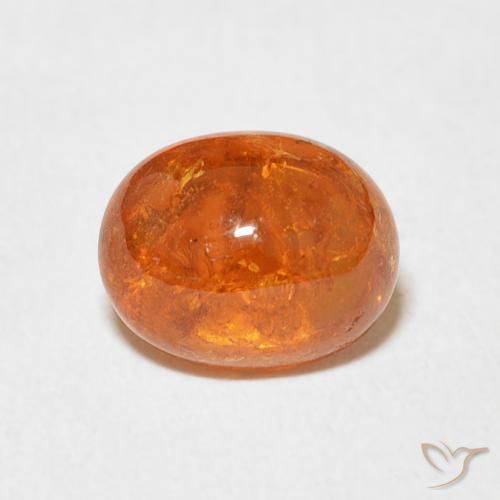 3.09ct 天然 中橙 锰铝榴石纱, 椭圆形, 透明