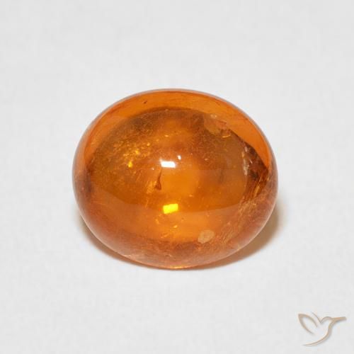 3.45ct 天然 火橙 锰铝榴石纱, 椭圆形, 透明