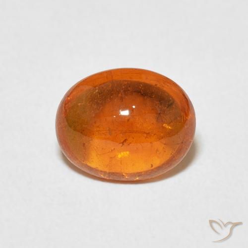 2.23ct 天然 琥珀橙 锰铝榴石纱, 椭圆形, 透明