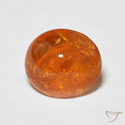 3.53ct 天然 中橙 锰铝榴石纱, 椭圆形, 透明