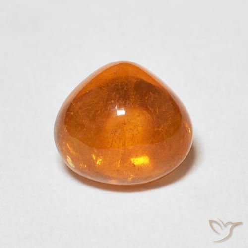 2.21ct 天然 琥珀橙 锰铝榴石纱, 梨形, 透明