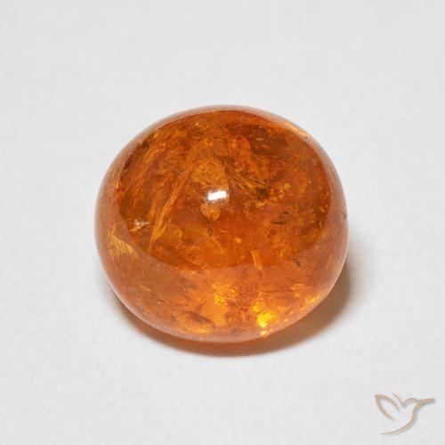 3.98ct 天然 中橙 锰铝榴石纱, 椭圆形, 透明