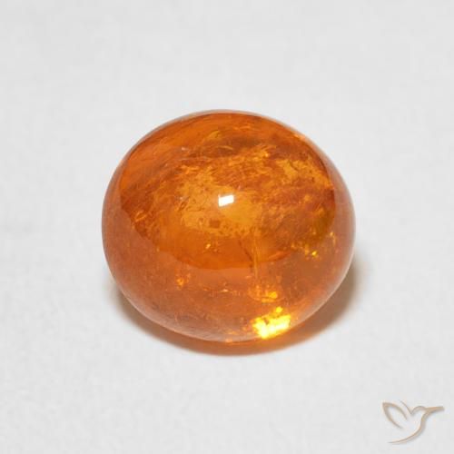 2.99ct 天然 红橙色 锰铝榴石纱, 椭圆形, 透明