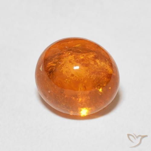 2.99克拉天然锰铝榴石纱，椭圆形，透明