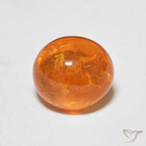 2.93ct 天然 中橙 锰铝榴石纱, 椭圆形, 透明