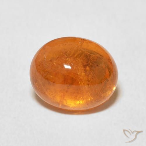 2.82ct 天然 中橙 锰铝榴石纱, 椭圆形, 透明