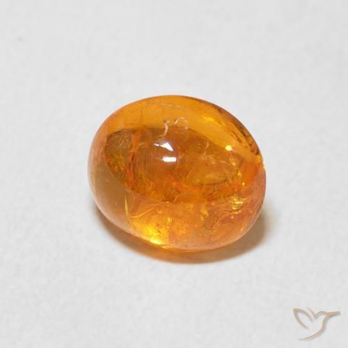 1.80克拉天然锰铝榴石纱，椭圆形，透明