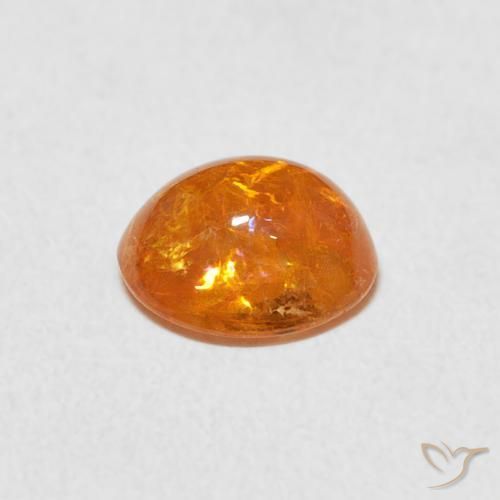 1.80克拉天然锰铝榴石纱，椭圆形，透明