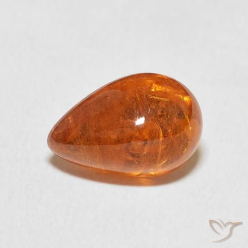 4.10ct 天然 琥珀橙 锰铝榴石纱, 椭圆形, 透明