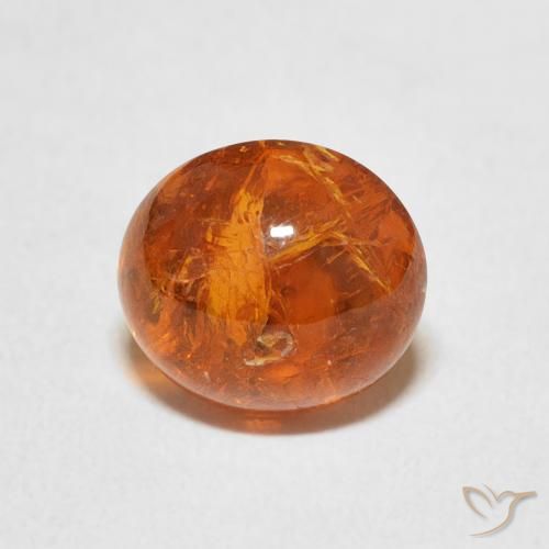 3.55ct 天然 中橙 锰铝榴石纱, 椭圆形, 透明