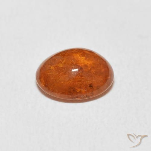 1.86克拉天然锰铝榴石纱，椭圆形，透明