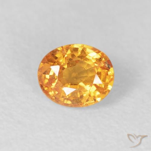 0.57ct 天然 橙金 锰铝榴石纱, 椭圆形, VS
