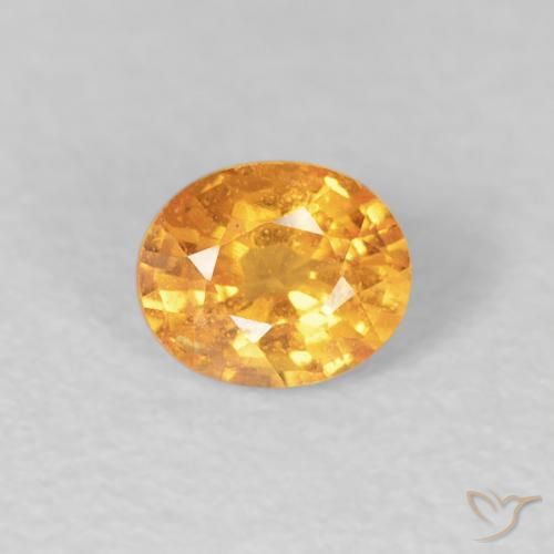 0.54ct 天然 橙金 锰铝榴石纱, 椭圆形, VS
