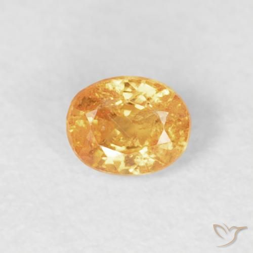 0.27ct 天然 橙金 锰铝榴石纱, 椭圆形, VS-SI