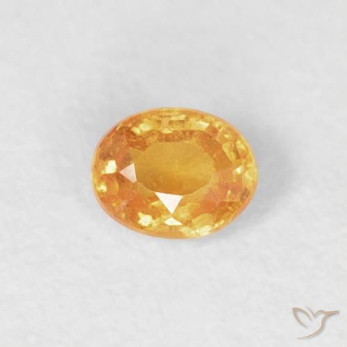 0.20ct 天然 中橙 锰铝榴石纱, 椭圆形, VS-SI