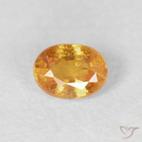 0.25ct 天然 橙金 锰铝榴石纱, 椭圆形, VS-SI