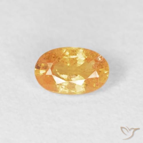 0.32ct 天然 中橙 锰铝榴石纱, 椭圆形, VS-SI