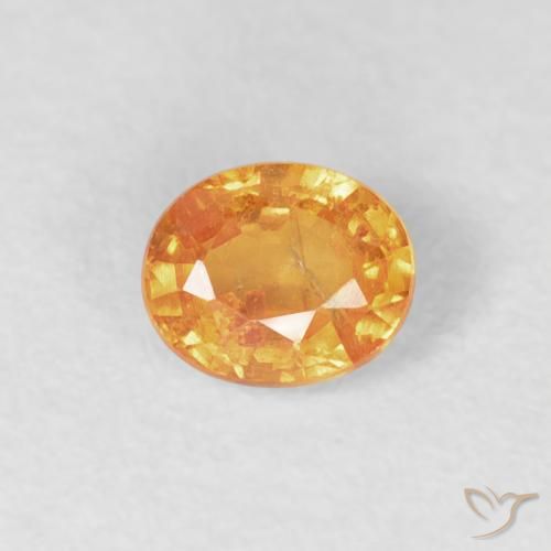 0.49ct 天然 中橙 锰铝榴石纱, 椭圆形, VS-SI