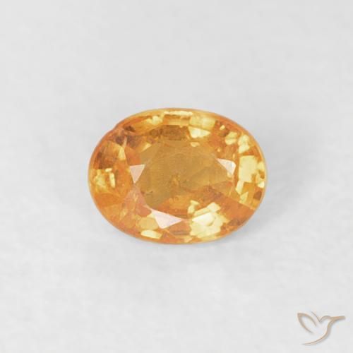 0.20ct 天然 橙金 锰铝榴石纱, 椭圆形, VS-SI