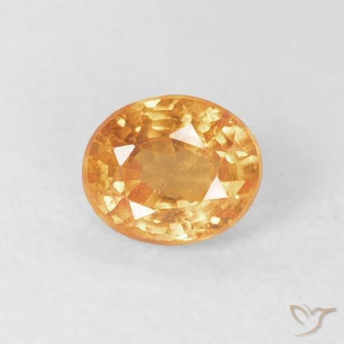 0.57ct 天然 中橙 锰铝榴石纱, 椭圆形, VS-SI