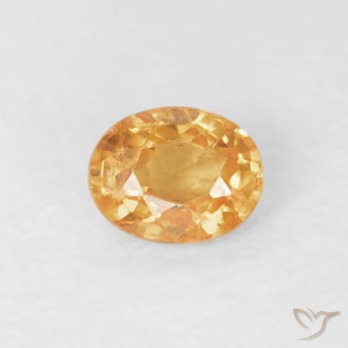 0.21ct 天然 虎橙 锰铝榴石纱, 椭圆形, VS-SI