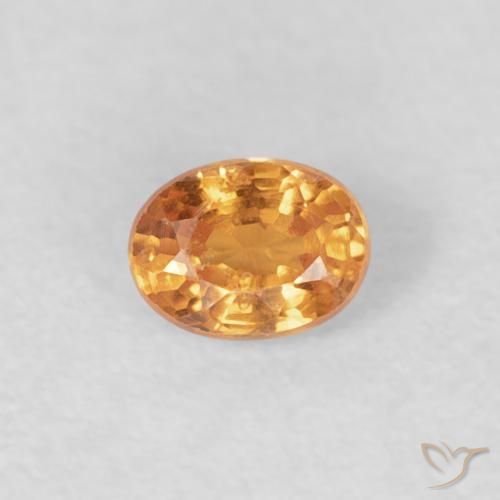 0.27ct 天然 浓橙色 锰铝榴石纱, 椭圆形, VS