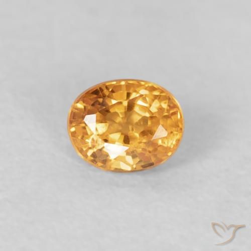0.29ct 天然 Medium Light-Orange 锰铝榴石纱, 椭圆形, VS