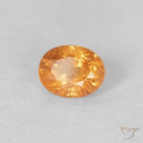 0.25ct 天然 蜜橙色 锰铝榴石纱, 椭圆形, VS