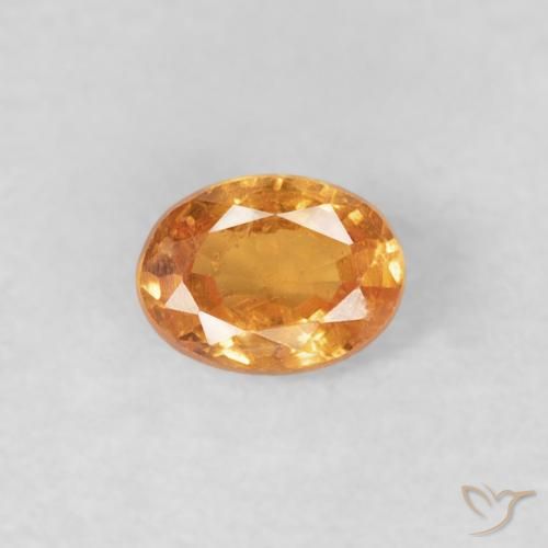 0.25ct 天然 中橙 锰铝榴石纱, 椭圆形, VS