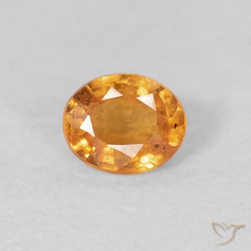 0.45ct 天然 中橙 锰铝榴石纱, 椭圆形, VS