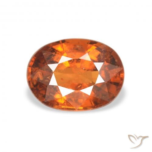1.32ct 天然 深橙色 锰铝榴石纱, 椭圆形, VS-SI